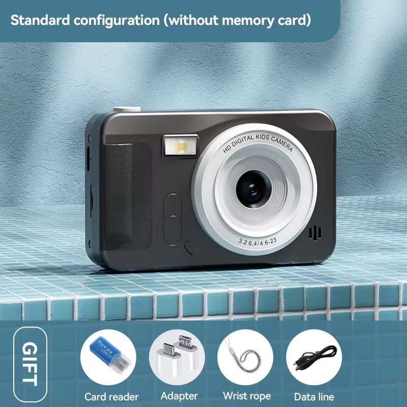 40MP 1080P Digital Camera with Wrist Strap – 8X Zoom, Anti-Shake, 4K HD, Auto Focus, 64GB Memory Card Support, Perfect for Beginners & Selfies