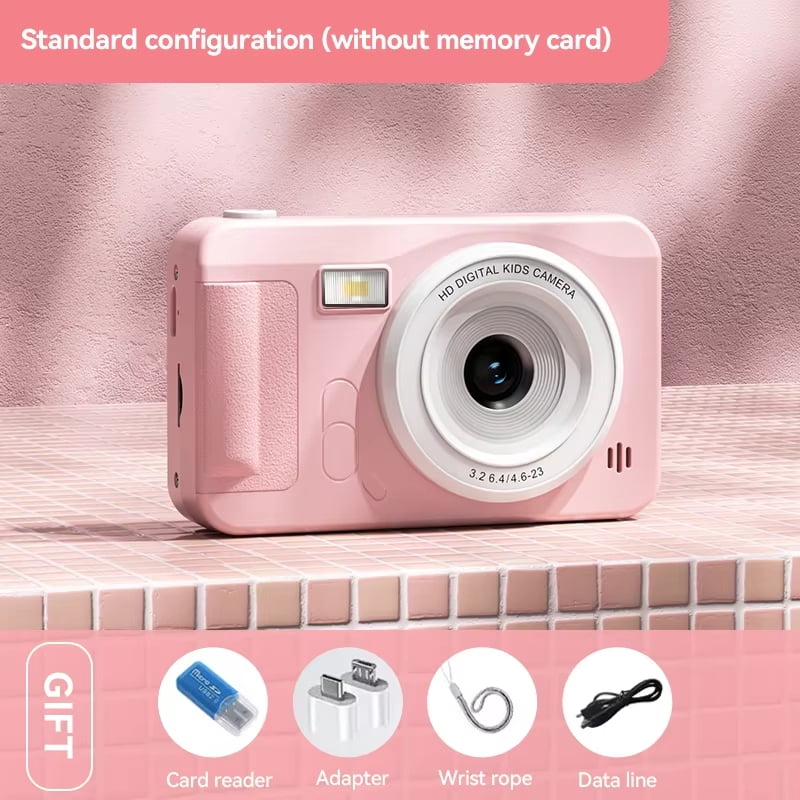 40MP 1080P Digital Camera with Wrist Strap – 8X Zoom, Anti-Shake, 4K HD, Auto Focus, 64GB Memory Card Support, Perfect for Beginners & Selfies