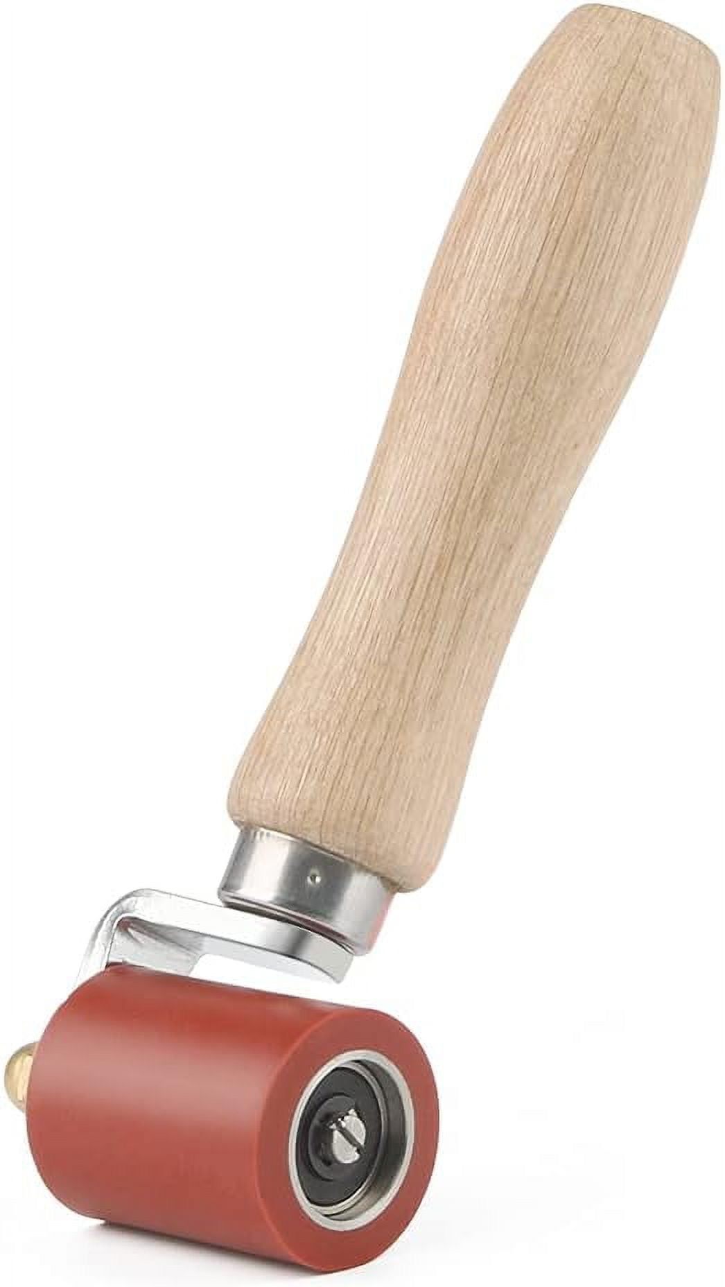 40mm Red High-Temp Silicone Pressure Roller - For PVC Welding, Roofing, Car Tint, Wallpaper Seams