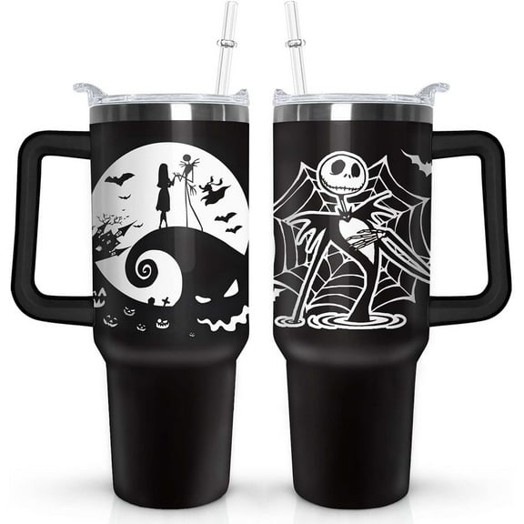 40OZ Cartoon Tumbler with Handle, Vacuum Insulated Stainless Steel Thermal Cup, Keeps Drinks Cold & Hot Christmas Mother''s Day Father''s Day Gift
