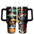 thumbnail image 1 of 40OZ Friends Tumbler with Handle,Vacuum Insulated Stainless Steel Thermal Cup for TV Show Fans Gifts Keeps Drinks Cold & Hot, 1 of 6