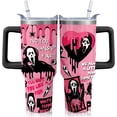 thumbnail image 1 of 40OZ Halloween Tumbler Horror Movie with Handle and Straw Travel Coffee Mug Stainless Steel Insulated Cup, Halloween Holiday Gifts, 1 of 6