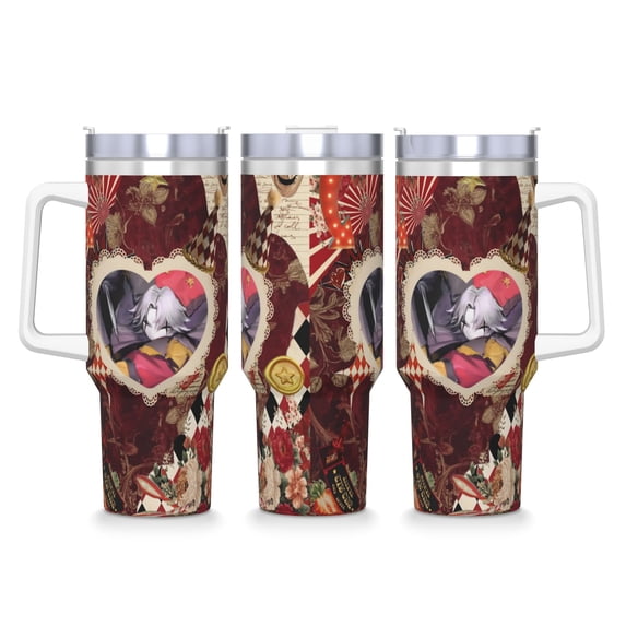 40OZ Stainless Steel Tumbler The F-Freak Circus Pierrot Thermal Mug ...