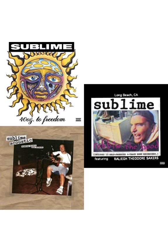40Oz. To Freedom & Acoustic: Bradley Nowell & Friends & Robbin The Hood [LP Vinyl Bundle]