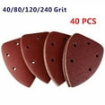 thumbnail image 1 of 40PC Mouse Sanding Sheets For Black and Decker Detail Palm Sander Pads Sandpaper, 1 of 4