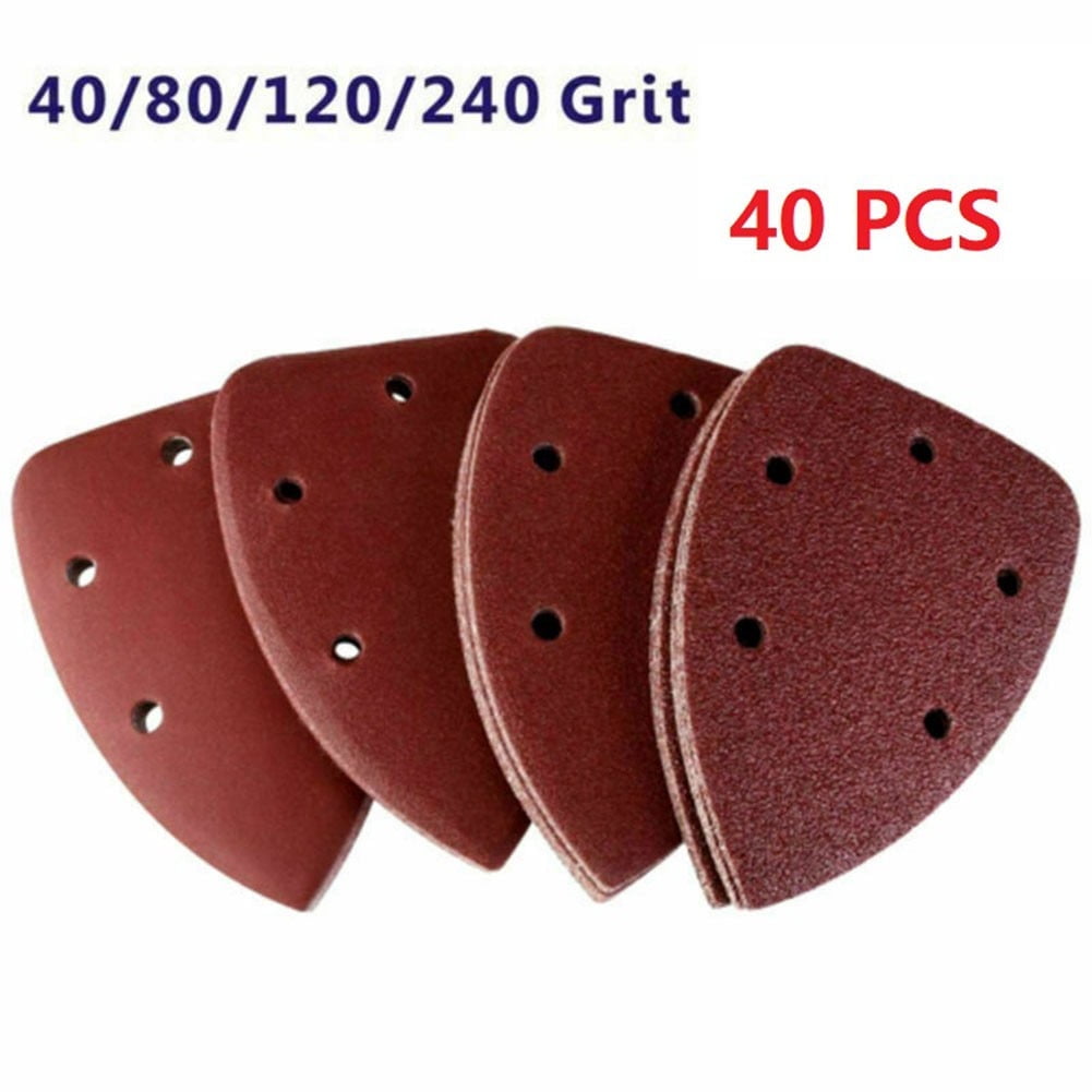 Mouse Sander Sheets For Black & Decker Detail Sanders - Choose 10 Or 40 Pack In Grits 40, 60, 80, Or 120