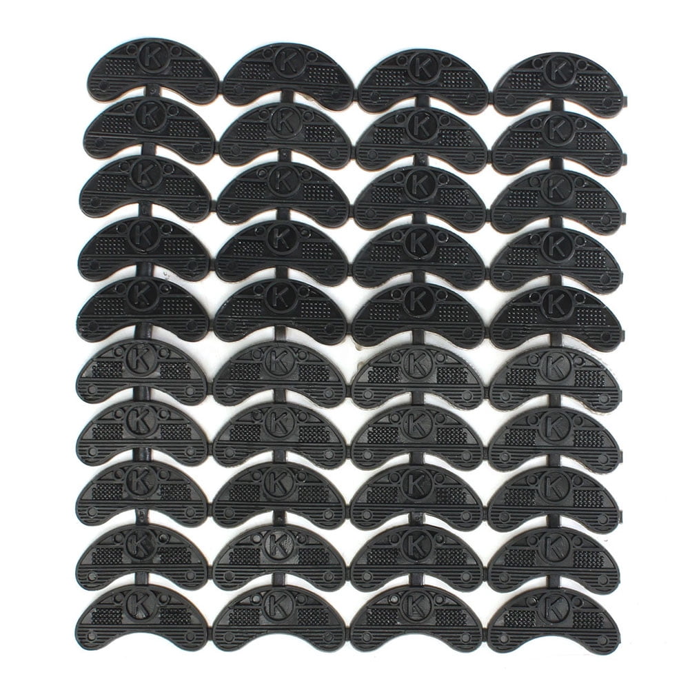40PCS 20Pair Rubber Heel Savers Toe Plates Taps DIY Shoe Repair Pads