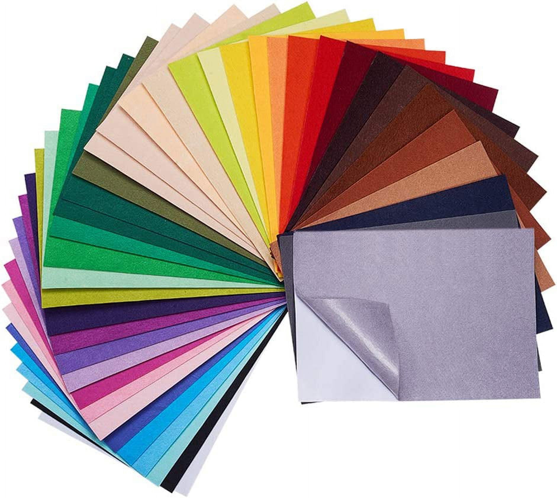 StickyStiff Adhesive Backed Felt Sheets Assorted Colors 8x12 inch for  Crafts A4