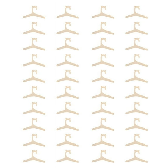 NEW 40PCS Baby Wooden Clothes Hanger Rack Kids Room Decor Children Coats Clothing Organizer