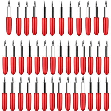 40PCS Blades for Cricut Explore Air 2 / Air 3 / Make3 / Maker/Explore 3 Premium Fine Point Blade Replacement for Cricut Glitter Vinyl Cutter Cutting 45 Degree Blades Knife for Cricut Machine