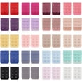 thumbnail image 1 of 40PCS Bra Strap Extensions Mixed Color Elastic Corset Extender 2 Hooks 3 Rows Spacing Corset Extender with Stainless Steel Rings and Hooks, 1 of 9