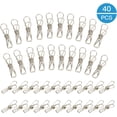 thumbnail image 1 of 40PCS Clothes Pins Clips Heavy Duty Outdoor Clothespins for Hanging Laundry Clothes Snack Food Bag, 2 Sizes, 1 of 7