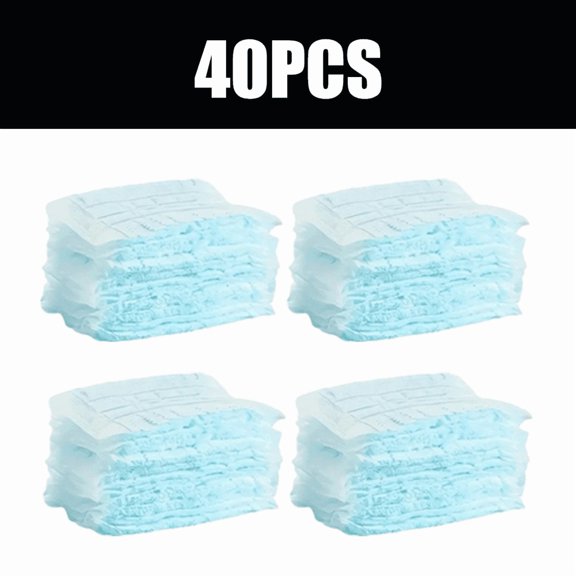 40PCS Disposable Duster Refills, Microfiber Dust Cleaning Heads Replacement, Dust Removal Cloths for Furniture Car Home Surfaces