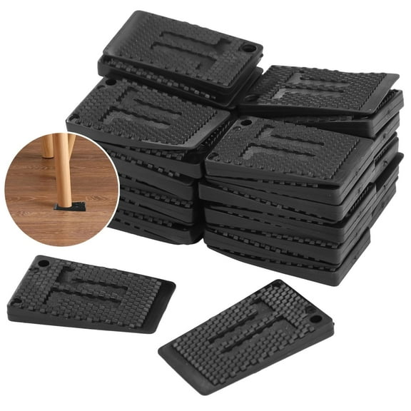 40PCS Furniture Levelers, Flexible Plastic Shims for Leveling, Furniture Leveling Wedges, Anti-Skid Serrated Wedge Levelers for Tables, Cabinets, Beds, Refrigerators
