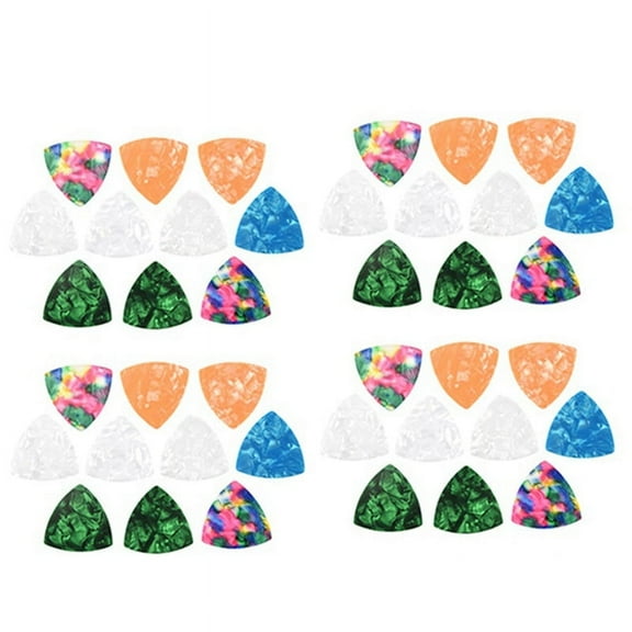 40PCS Guitar Picks, 0.46mm 0.71mm 0.81mm 0.96mm Thickness Celluloid Guitar Pick Plectrums for Bass, Acoustic Guitars
