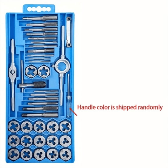 40PCS Metric Tap and Die Set, M3-M12 Threading Tools for DIY & Professional Use