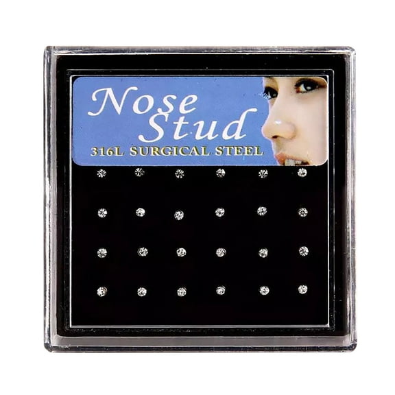 40PCS Nose Stud,Geometric Diamond Nose Stud Nose Decoration Accessories