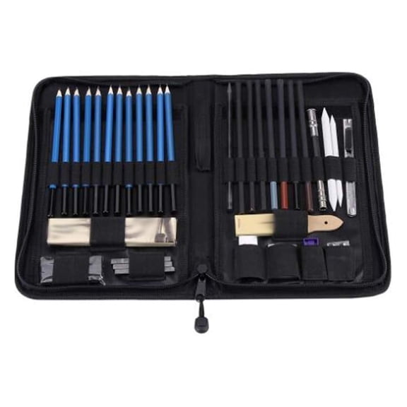 40PCS Professional Sketching Drawing Pencils Kit Set Art Supplies Students Painting Tool Sketch Brush Set