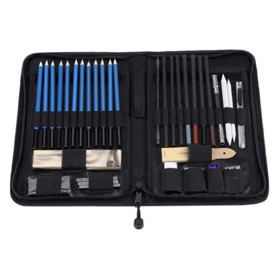 40PCS Professional Sketching Drawing Pencils Kit Set Art Supplies Students Painting Tool Sketch Brush Set
