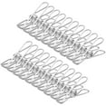 thumbnail image 1 of 40PCS Stainless Steel Clothes Pins, 2 Inch Strong Grip Durable Clothespins, Multi-Purpose Metal Utility Clips for Laundry, Clothesline, Home Decor, Kitchen, Outdoor Camping, Office, 1 of 7