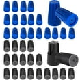 thumbnail image 1 of 40PCS Waterproof Outdoor Wire Electrical Connectors,Sealant Twist Nuts Caps Cable Terminal Connector Gel for Landscape Light, Building Application, Wet Location Installation, 22AWG-12AWG, Black&Blue, 1 of 7