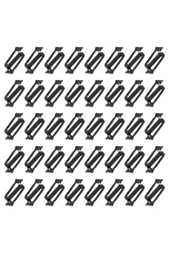 40PCS Webbing Connecting Clips 1 Inch Molle Webbing Clip Buckle Backpack Schoolbag Buckles Plastic Triglide Slides Clips