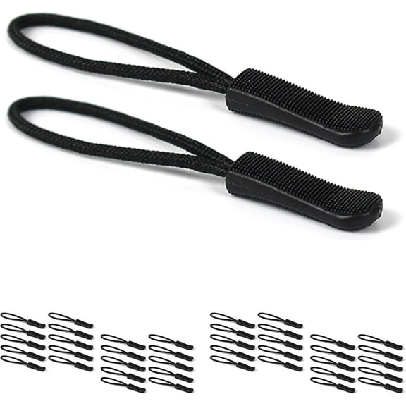40PCS Zipper Pull Helper - Bright Puller Replacement, Nylon Pulls Tab for Backpacks