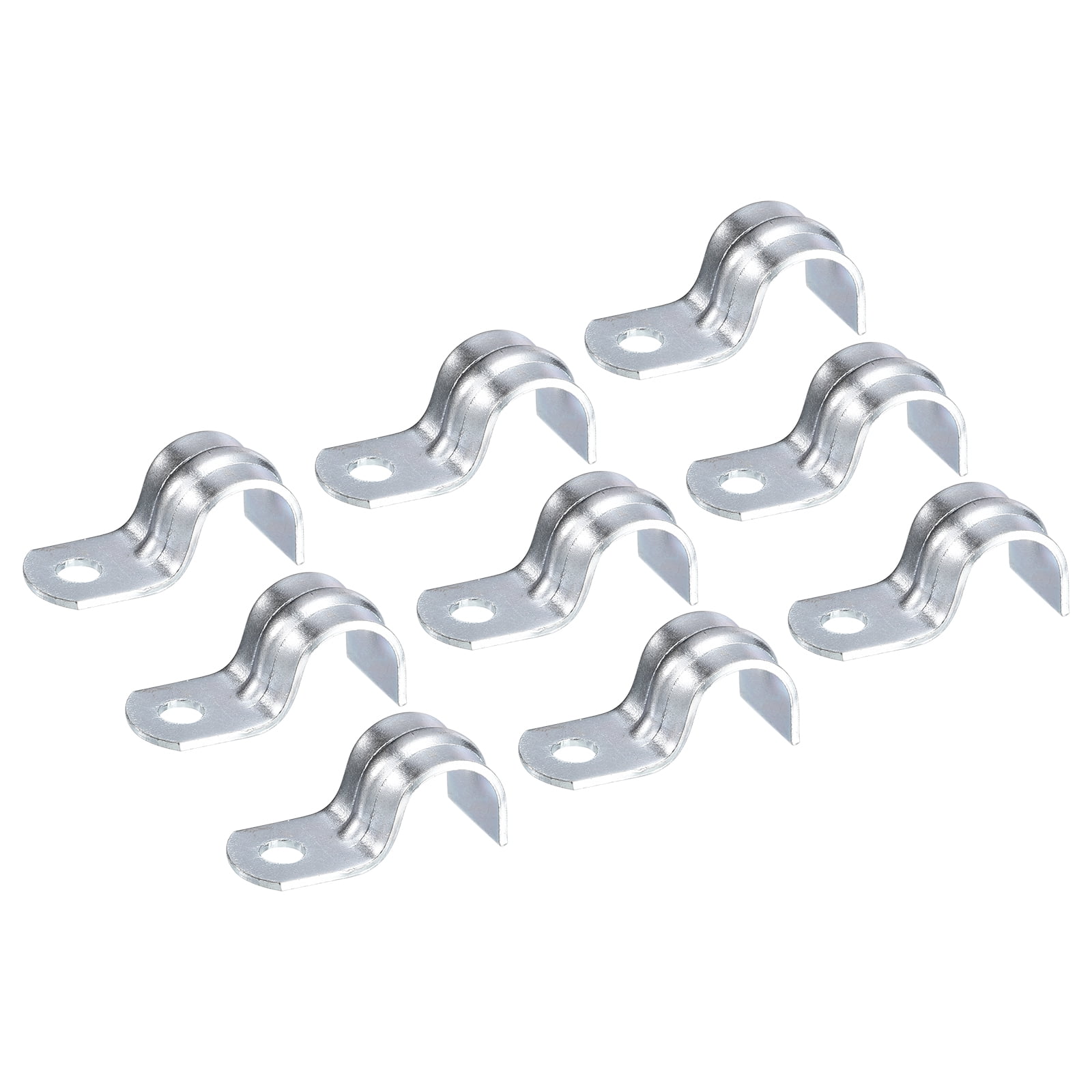 40Pack 1/2 Inch EMT Pipe Straps One Hole Straps Zinc Plated Steel Pipe