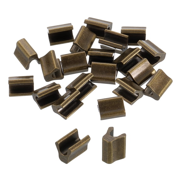 40Pack #5 Top Stoppers Closed-end Zipper Slider, Bronze