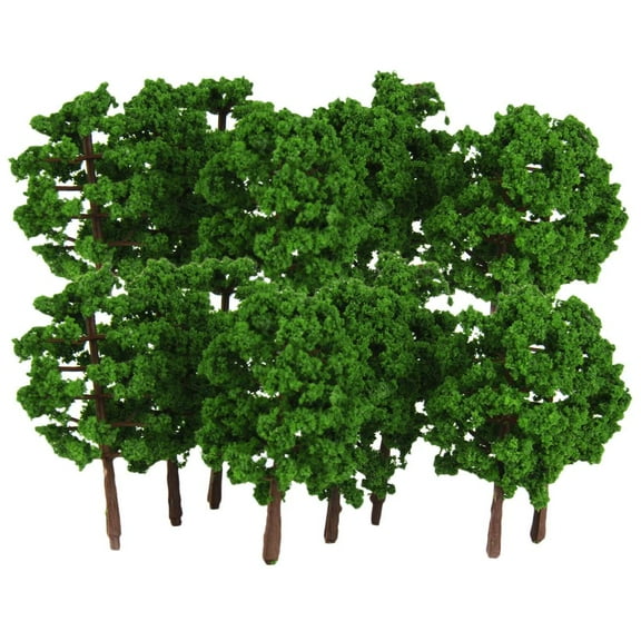 40Pack 80mm Mini Model Trees Train Railroad Diorama Wargame Park Scenery N Scale 40pcs