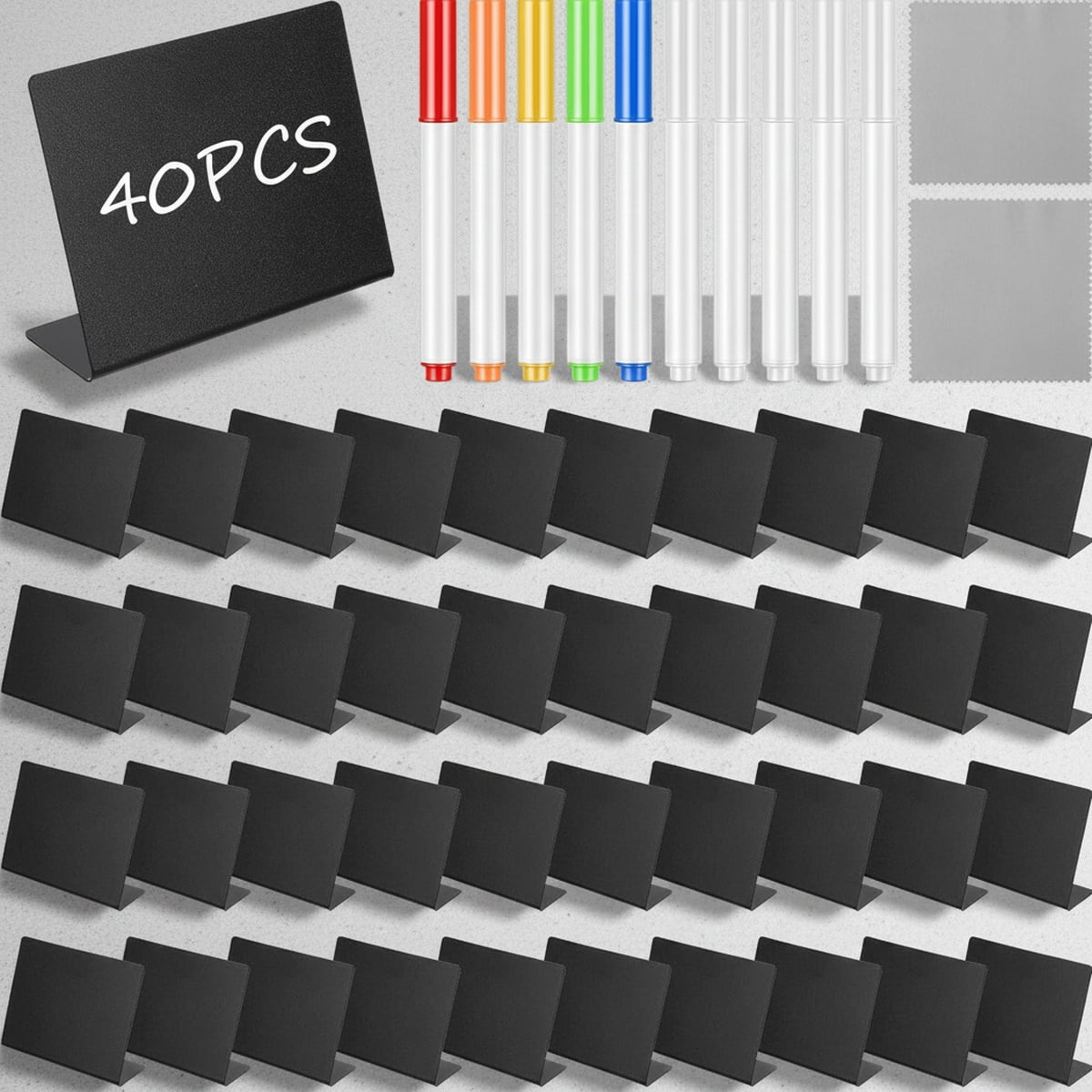 40Pack Food Labels Signs for Party Buffet Mini Chalkboard Signs for ...