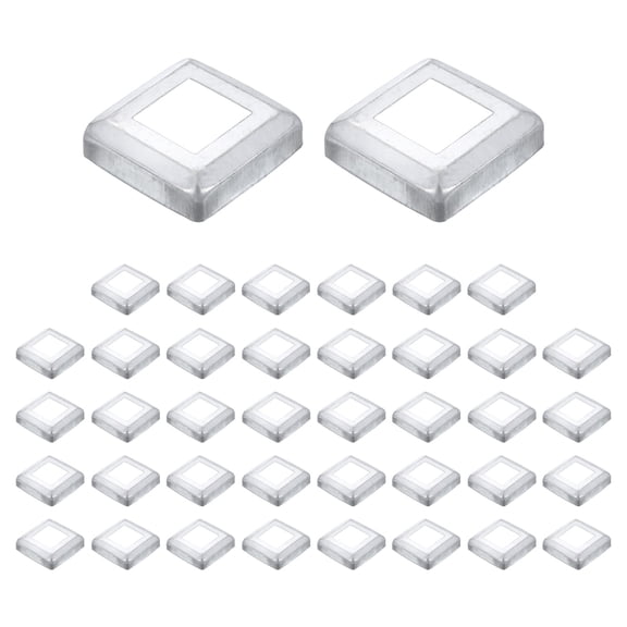 40Pack Post Base Cover, 2.5x2.5 Metal Integral Style Post Skirt Porch Column Wrap(1.25x1.25)