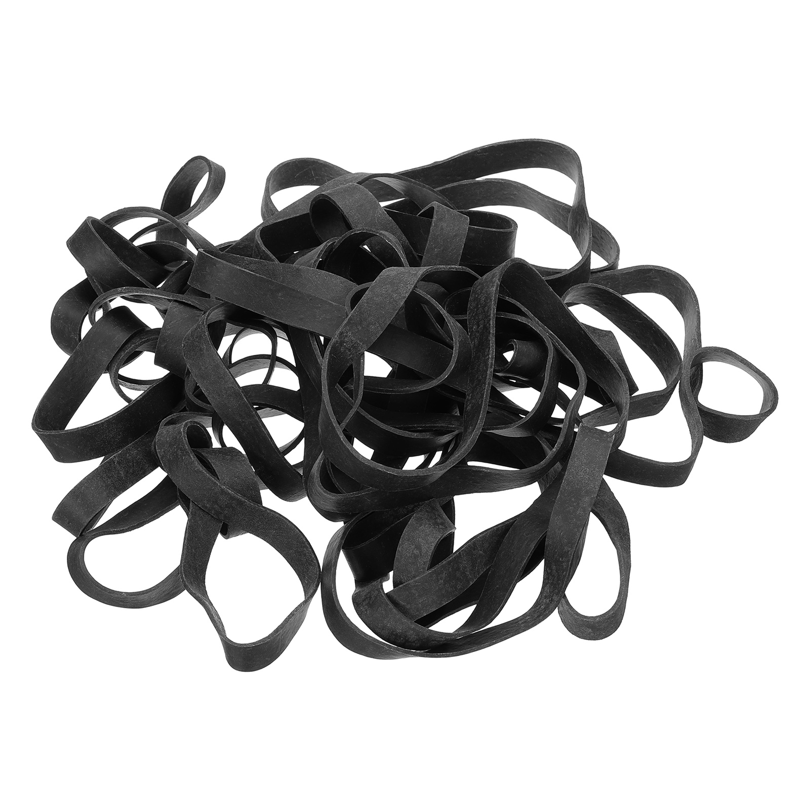 40Pack Rubber Bands, 9.06x0.39 Inch Elastic Bands for Office Supplies, Black