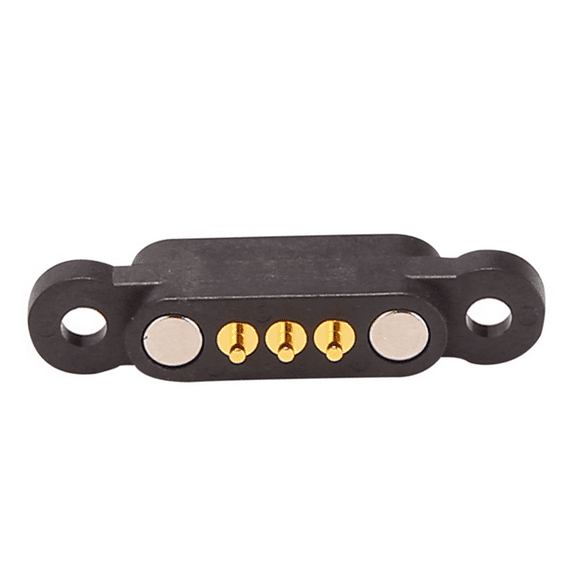 40Pairs 3Pin Spring Loaded Magnetic Pogo Pin Connector 3 Positions Magnets Pitch 2.3MM Through Holes Male Female Probe,40 Pairs x Spring Loaded Magnetic Pogo Pin Connector,Black