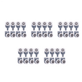 40Pc Shower Door Castors Shower Door Rollers Sliding Door Roller Guide