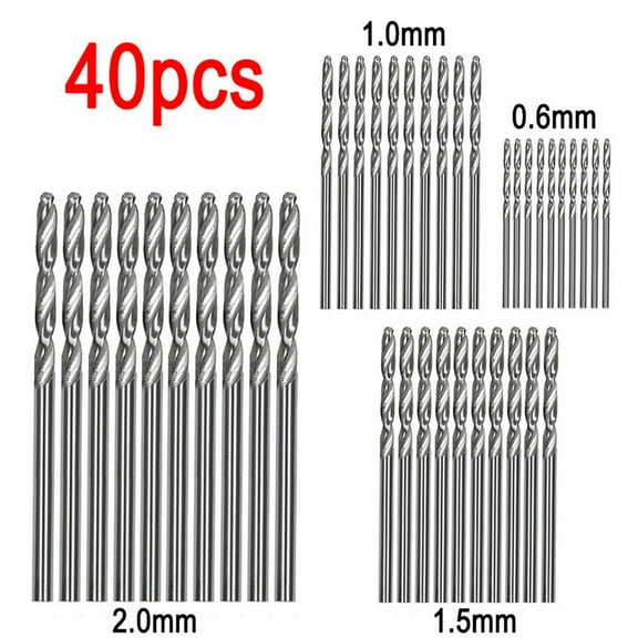 40Pcs 1/1.5/2/2.5/3Mm High Bit Drill Tool Speed Coated Titanium Set Tools & Home Improvement, School Supplies: Drill Bit