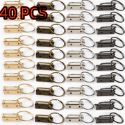 40Pcs 1 Inch Key Fob Hardware Bulk Gold Fob Wristlet Hardware Keychain Fob Hardware with Key Ring for Wristlet Keychain