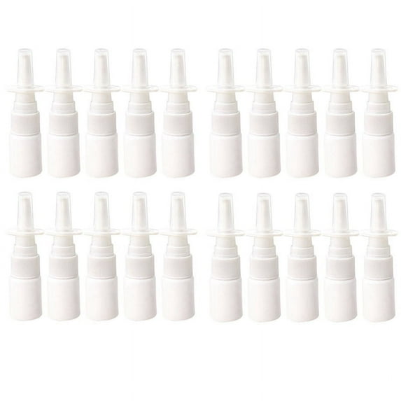 40Pcs 10Ml Bottle Refillable Plastic Mist Nose Nasal Sprayer