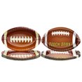 thumbnail image 1 of 40Pcs 11 Inches Football Plates - Football Decorations Party Supplies for Game Day Party, Birthday Party, Family Dinner, 1 of 8