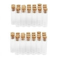 thumbnail image 1 of 40Pcs 11X32Mm Tiny Mini Empty Clear Cork Glass Bottles Vials 2Ml, 1 of 4