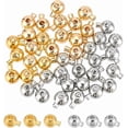 40Pcs 2 Colors Brass Crimp Beads Round Mixed Color 5x3.5x3mm Hole: 1mm ...