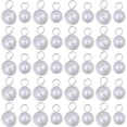 thumbnail image 1 of 40Pcs 2 Style Shell Pearl Pendants with Copper Wire Silver 15.5~17.5x10~11.5x8.5~9.5mm Hole: 3.5~4mm, 1 of 9