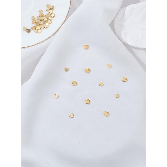 40Pcs 2 Styles Blank Heart Pendants 201 Stainless Steel Charms Pendant Decoration for Women DIY Necklace Bracelet Jewelry Making Keychain Purse Decoration 5-6x6-7x1-1.5mm Hole: 1-1.6mm