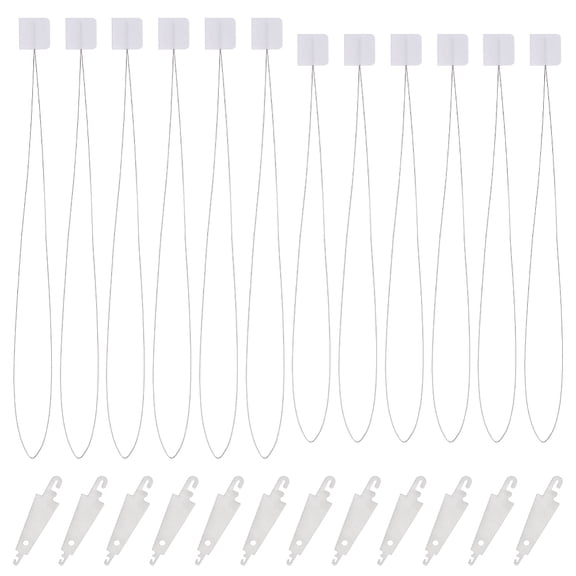 40Pcs 2 Styles Stainless Steel Sewing Needle Devices Thread Guide Tool Stainless Steel Color 48x12x0.1mm Hole: 2.5mm diy