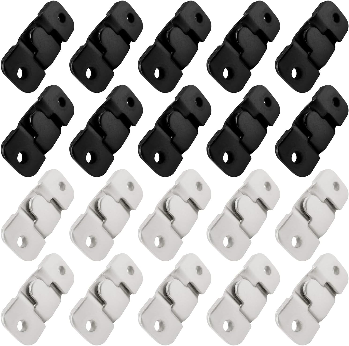 40Pcs (20 Pairs) Flush Mount Bracket, Stainless Steel Interlock Hanging ...