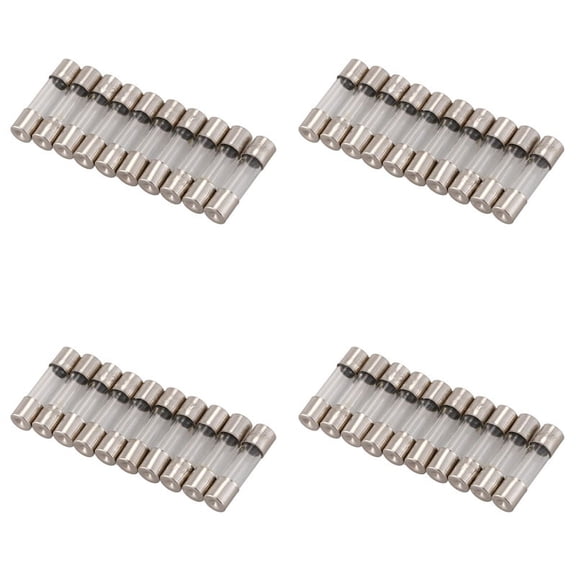 40Pcs 250V 0.2A 200MA Quick Fast Blow Glass Fuses Tubes 5mm x 20mm