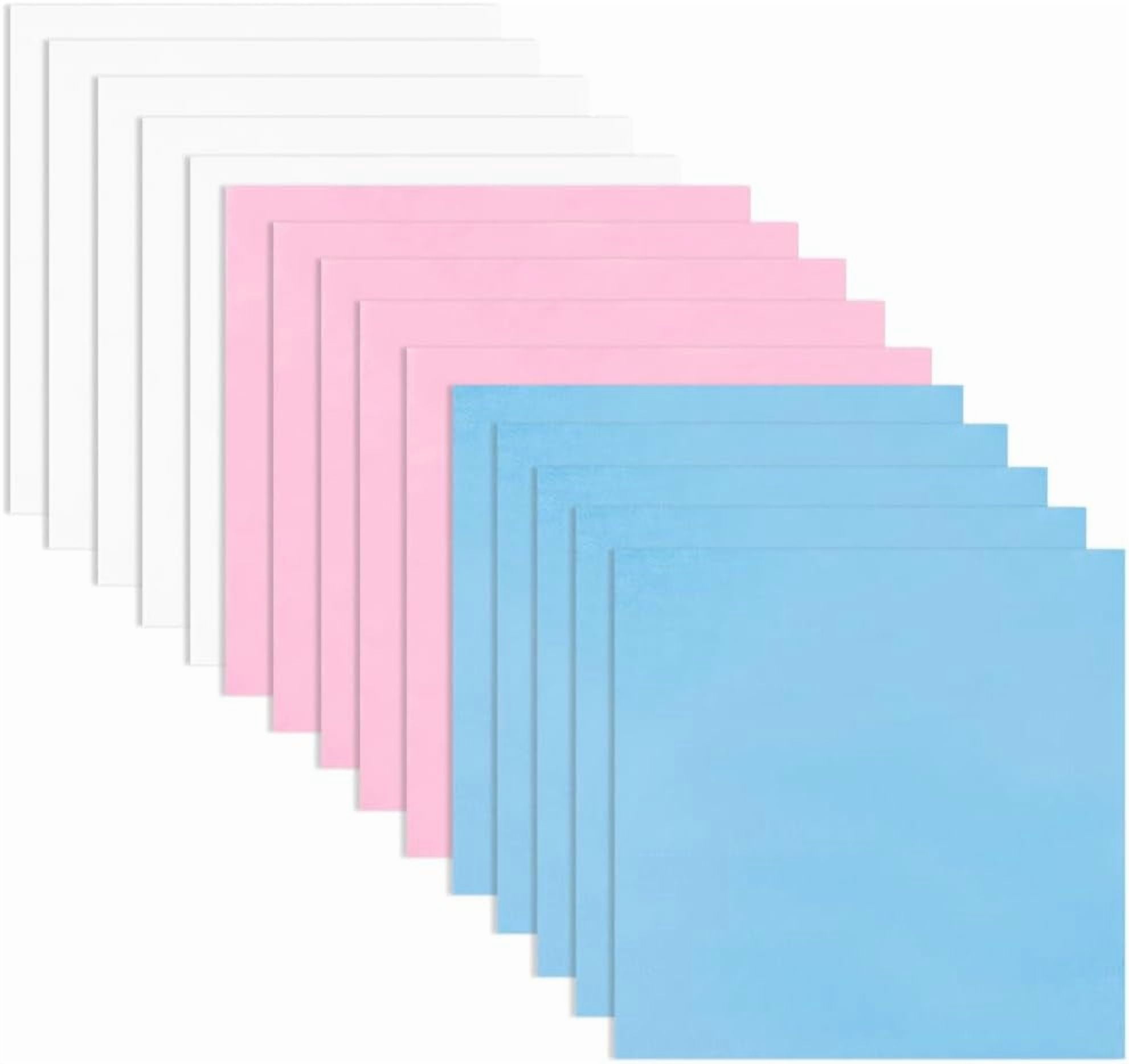 40Pcs 3 Colors Felt Fabric Sheet Non Woven Felt Squares 1mm Thick Felt Fabric Assorted Stiff Sheets Crafts for DIY Patchwork Sewing School Crafting