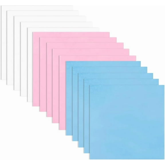 40Pcs 3 Colors Felt Fabric Sheet Non Woven Felt Squares 1mm Thick Felt Fabric Assorted Stiff Sheets Crafts for DIY Patchwork Sewing School Crafting