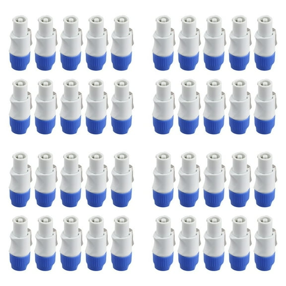 40Pcs 3 PIN Male Powercon Connector Signal Input Jack for Beam Light Stage Light Power Output,40x PowerCon Connector