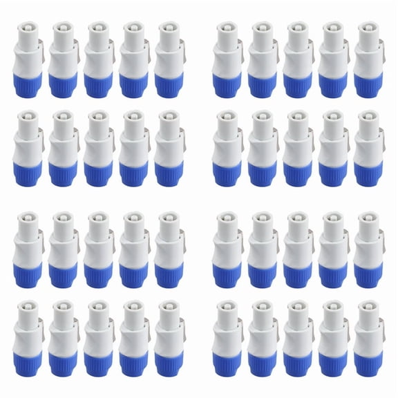 40Pcs 3 PIN Male Powercon Connector Signal Input Jack for Beam Light Stage Light Power Output
